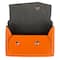 JAM Paper Italian Leather Business Card Holder Case with Angular Flap